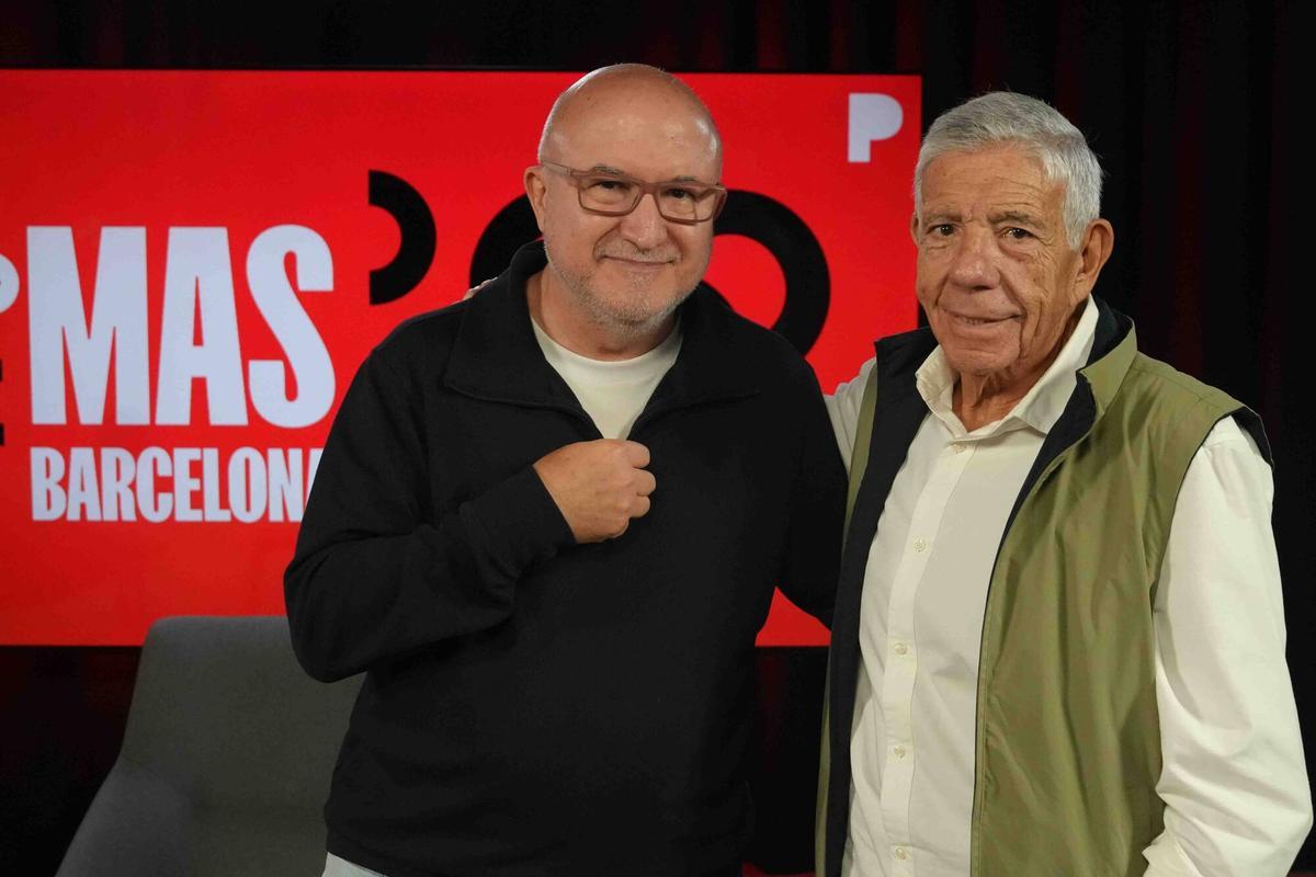 Sergi Mas junto al Dr. Eduard Estivill, médico del sueño