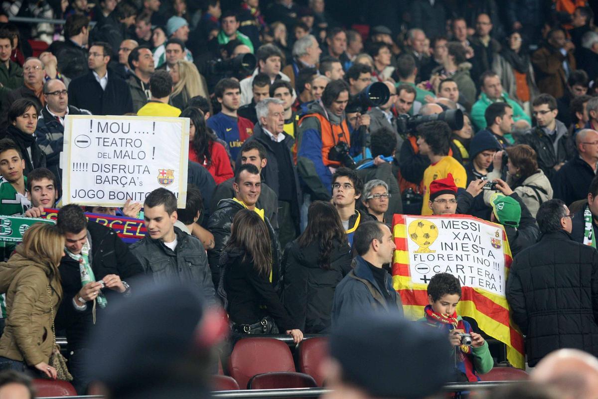 Las fotos que no recordabas de Mourinho en el Barça