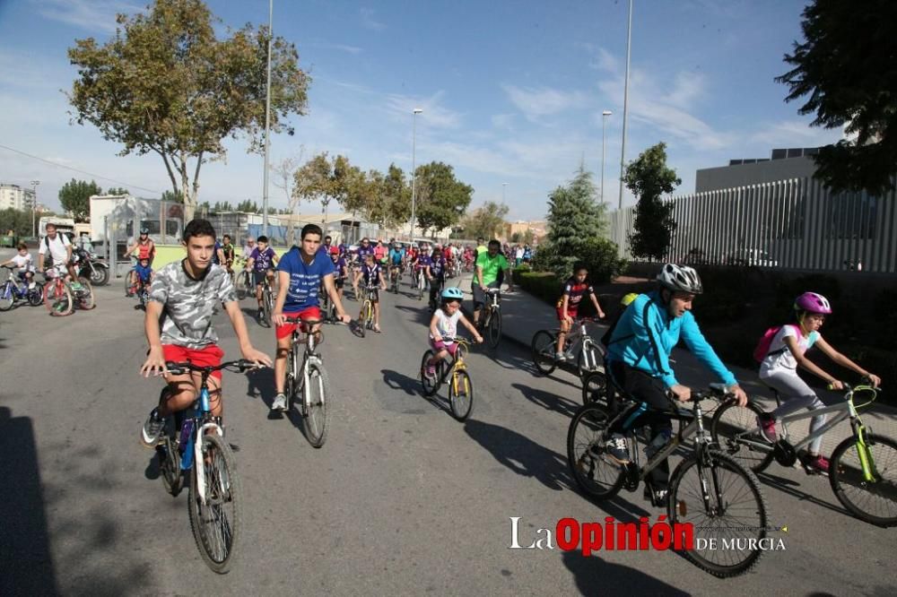 Ciclopaseo para clausular en Lorca los JDG