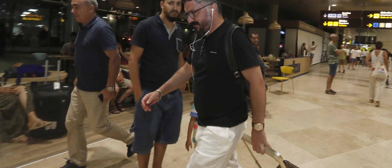 Gattuso este domingo tras aterrizar en Valencia