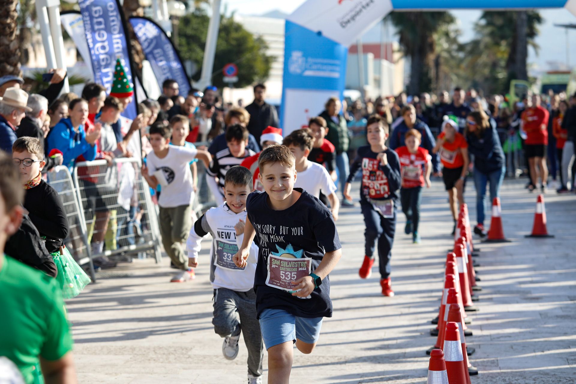 San Silvestre 2022 de niños en Cartagena