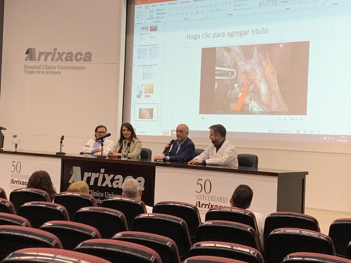 Clausura de la jornada celebrada este martes en la Arrixaca.