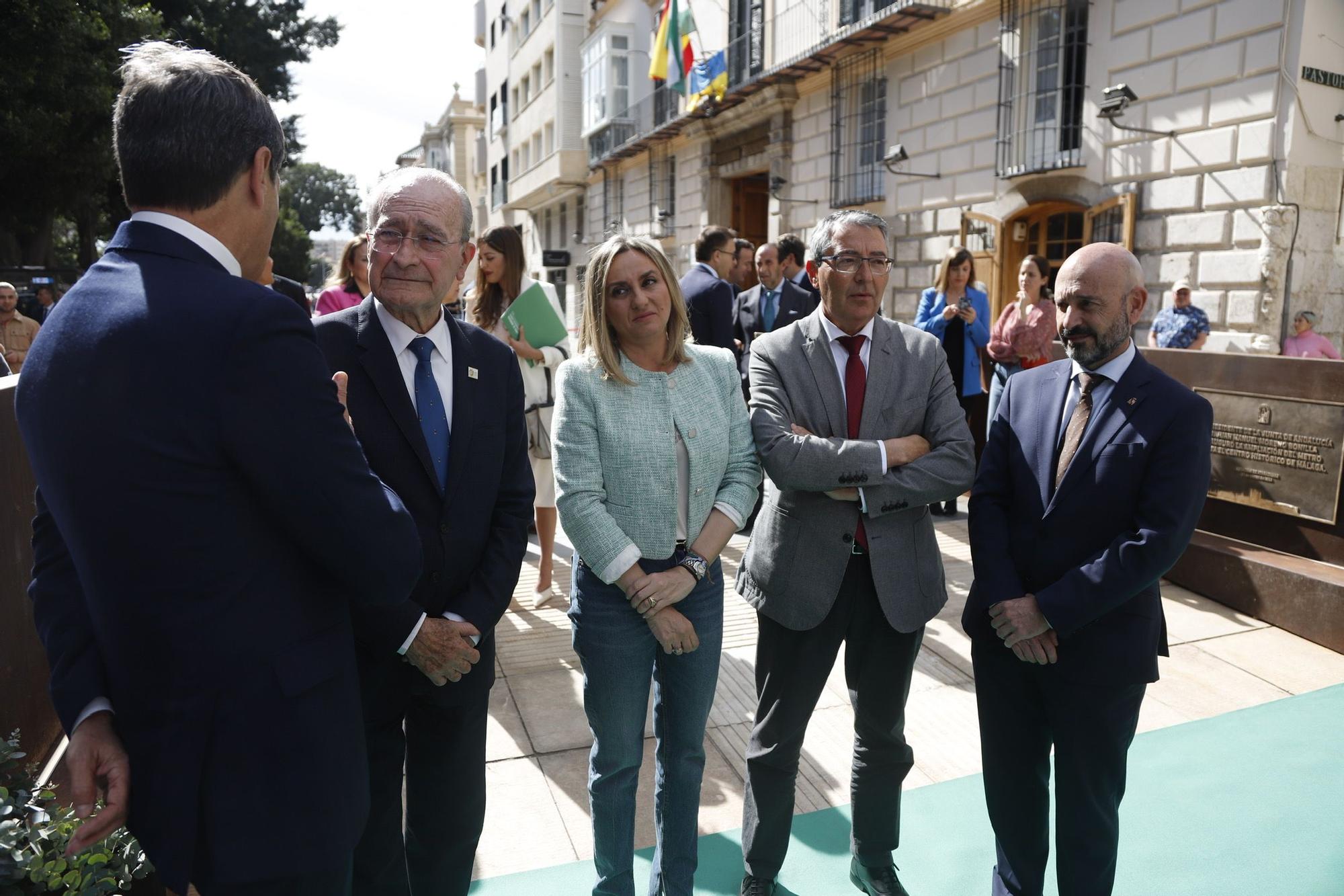 Inauguración de la ampliación del metro de Málaga hasta el Centro