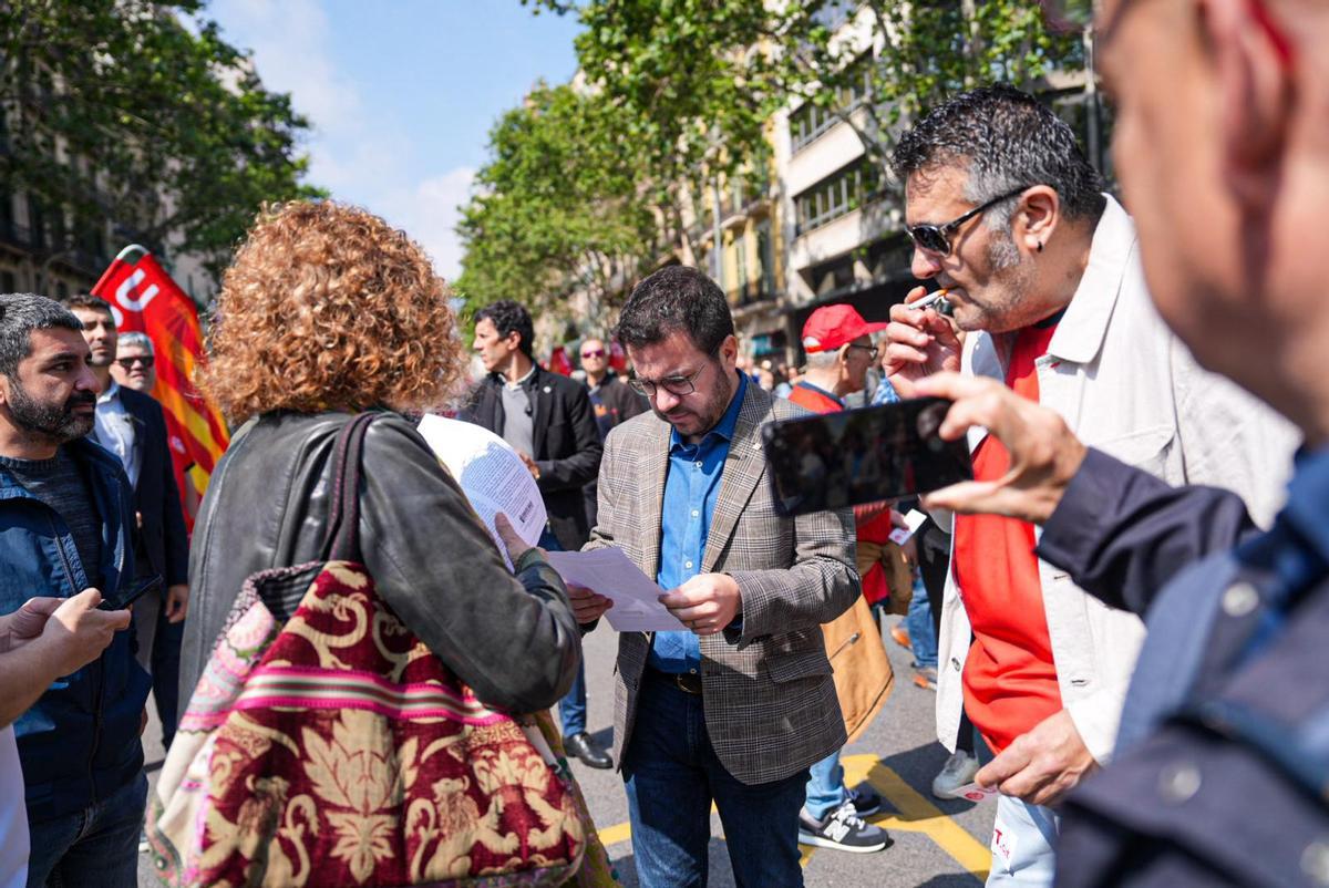 Celebración del 1 de Mayo en Barcelona