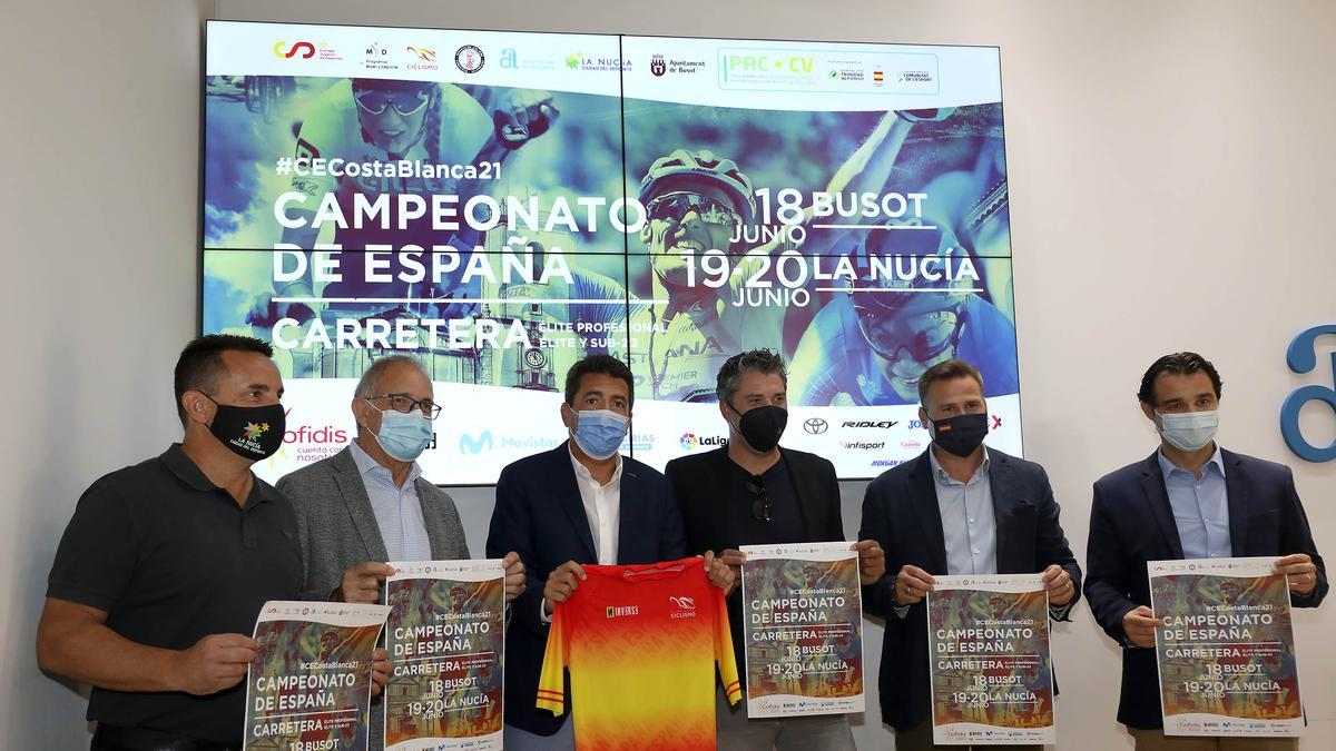 Presentación del Campeonato de España de Ciclismo, esta mañana en la Diputación Pronvicial de Alicante