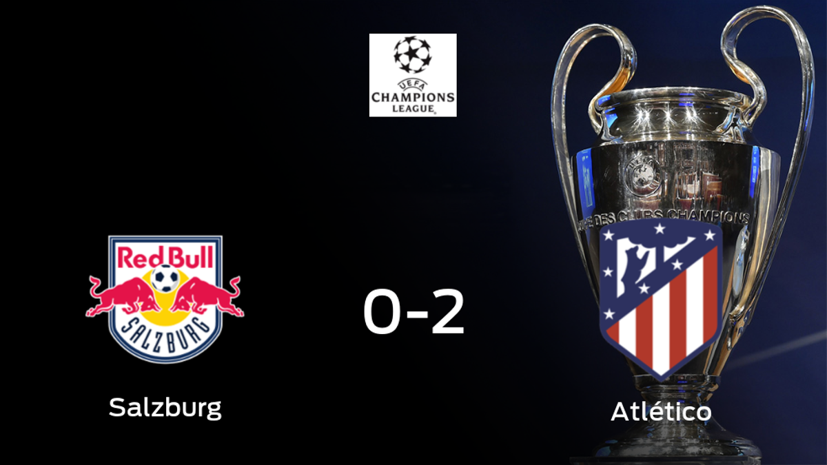El Atlético de Madrid se queda con los tres puntos después de ganar 0-2 al FC Salzburg