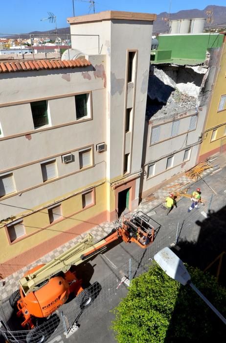 APUNTALADO DEMOLICIÓN CASA AGÜIMES EXPLOSIÓN