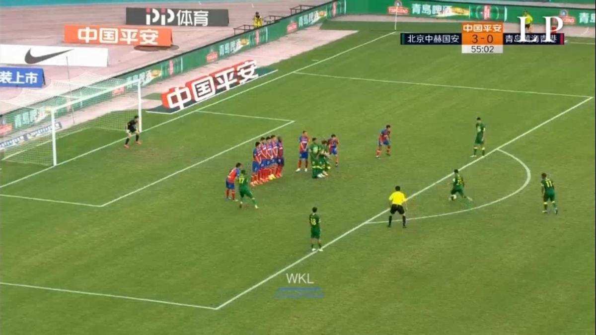 Doblete de Viera y golazo de falta en la victoria 5-1 ante el Quingdao