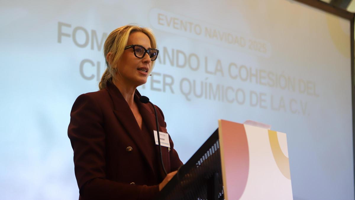 Amaya Fernández, en un momento de su intervención.