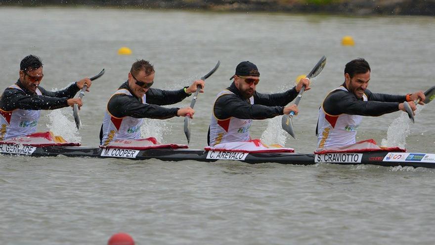 El K4 con Craviotto, Arévalo, Cooper y Germade.