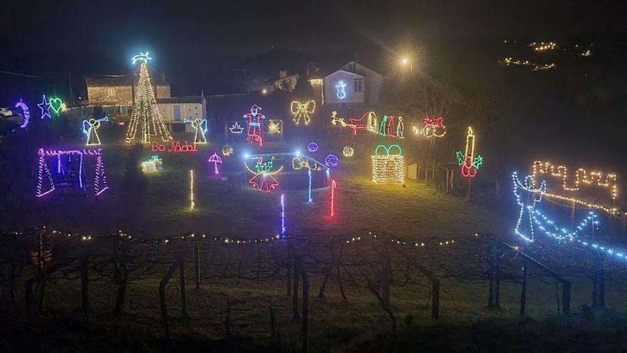 Do espectacular acendido en Rivadulla á montaxe da casa de Papá Noel