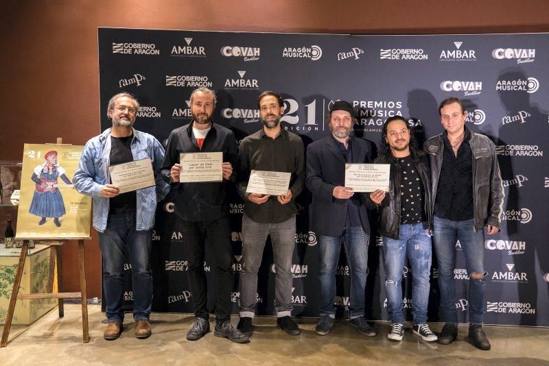 Presentación de los candidatos Premios Música Aragonesa