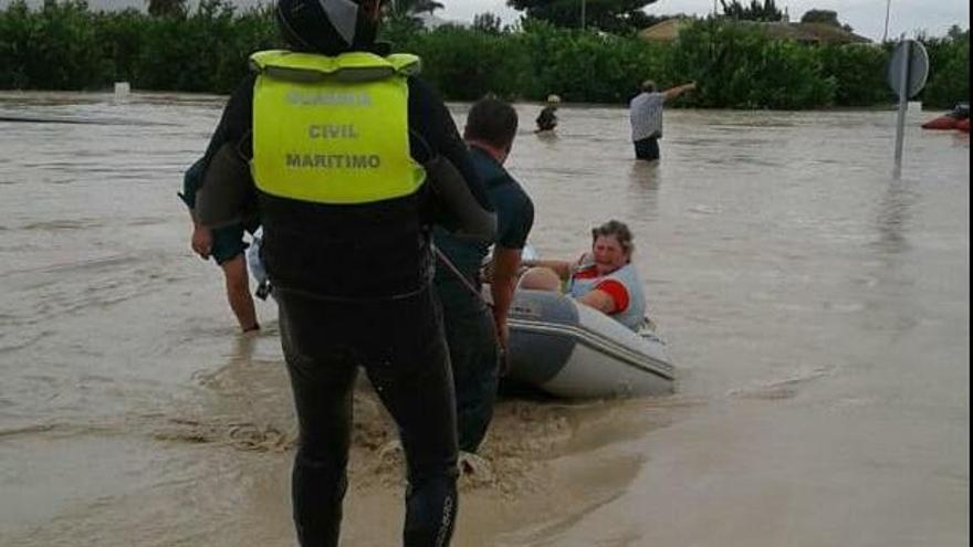 Uno de los rescates de la Guardia Civil.