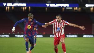 Lamine, en un partido ante el Atlético