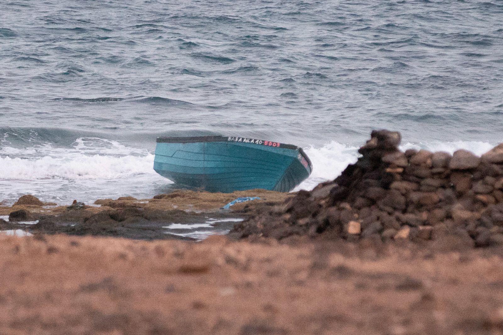 Una patera arriba a las costas de Fuerteventura