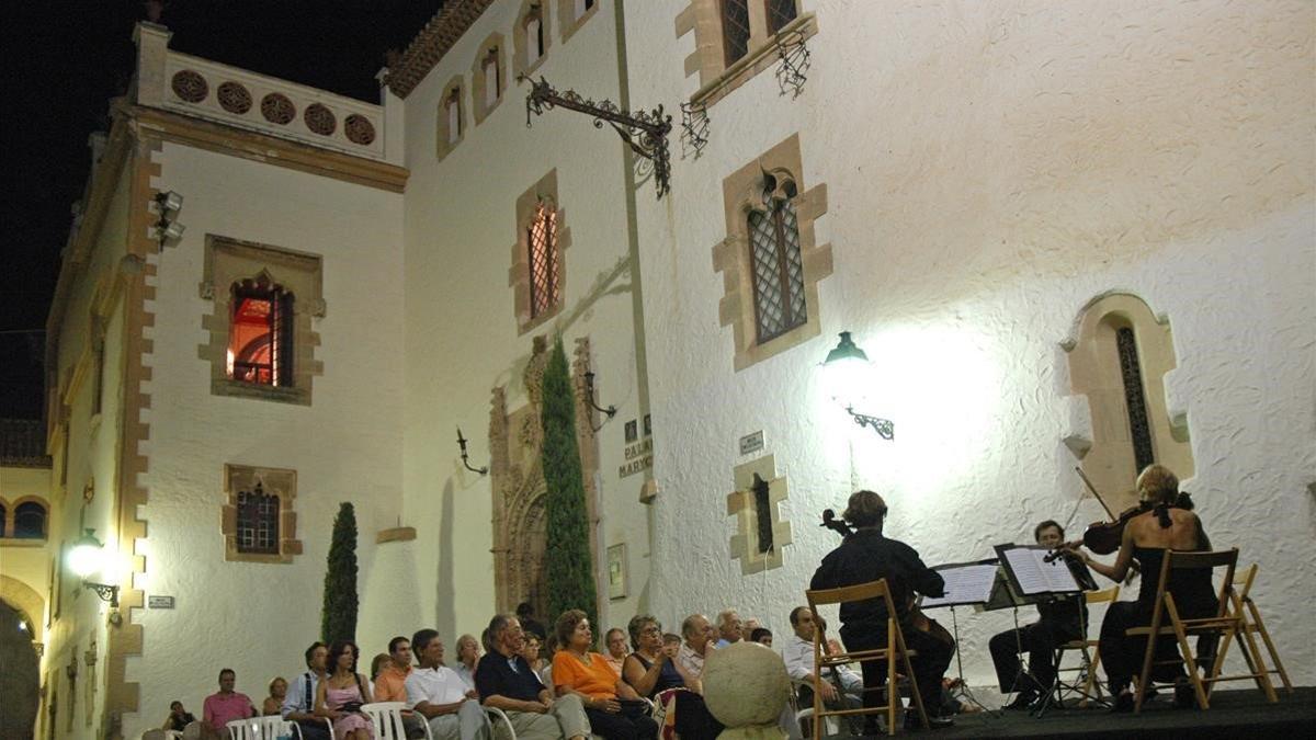 Conciertos al aire libre en Sitges, en julio del 2008