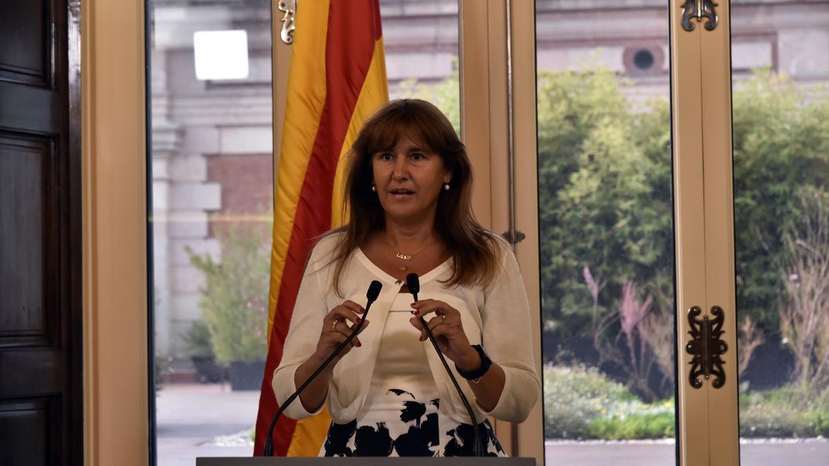 La presidenta del Parlament, Laura Borràs.