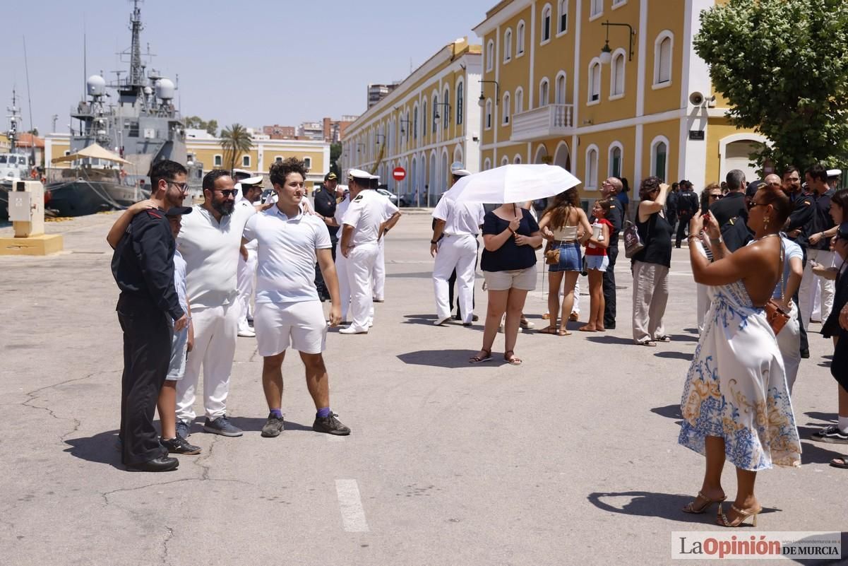 La llegada del buque Hespérides al Puerto de Cartagena, en imágenes