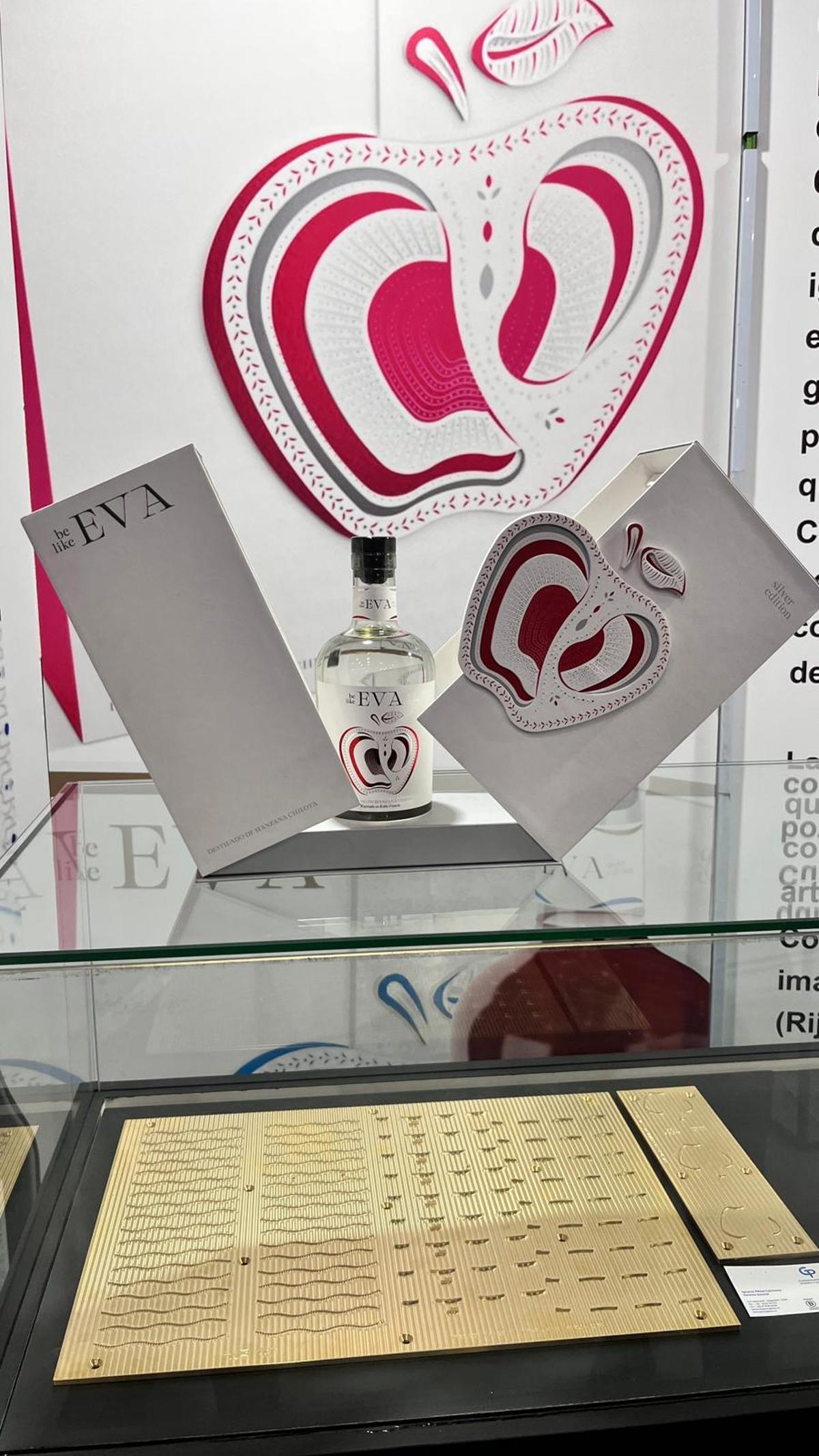 Diseño del licor de manzana.