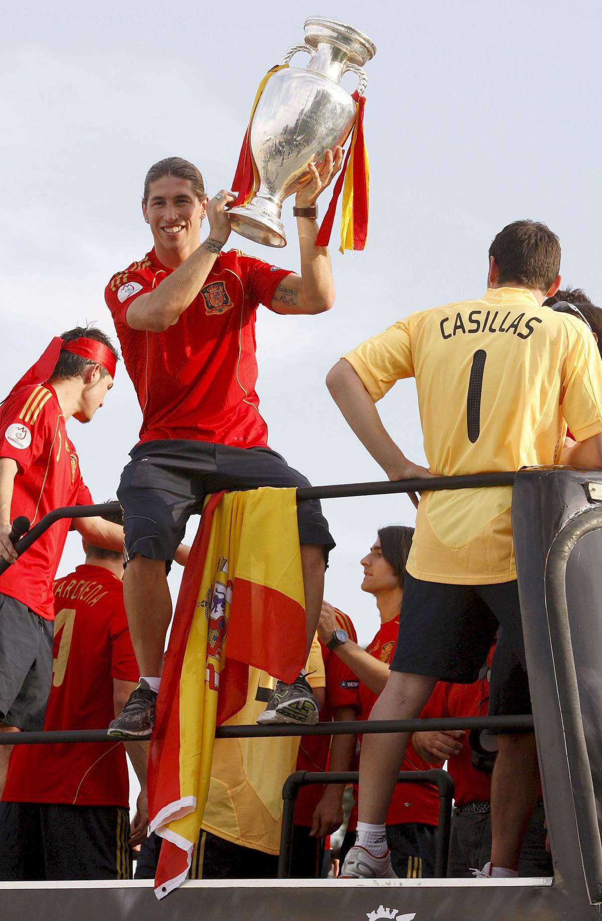 La trayectoria de Sergio Ramos en la selección española, en imágenes