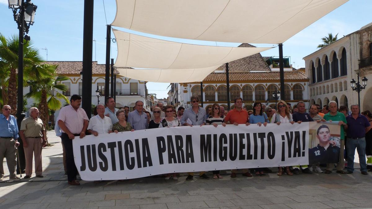 Concentración en el 2015 en Palma del Río para pedir justicia por la muerte del joven palmeño.