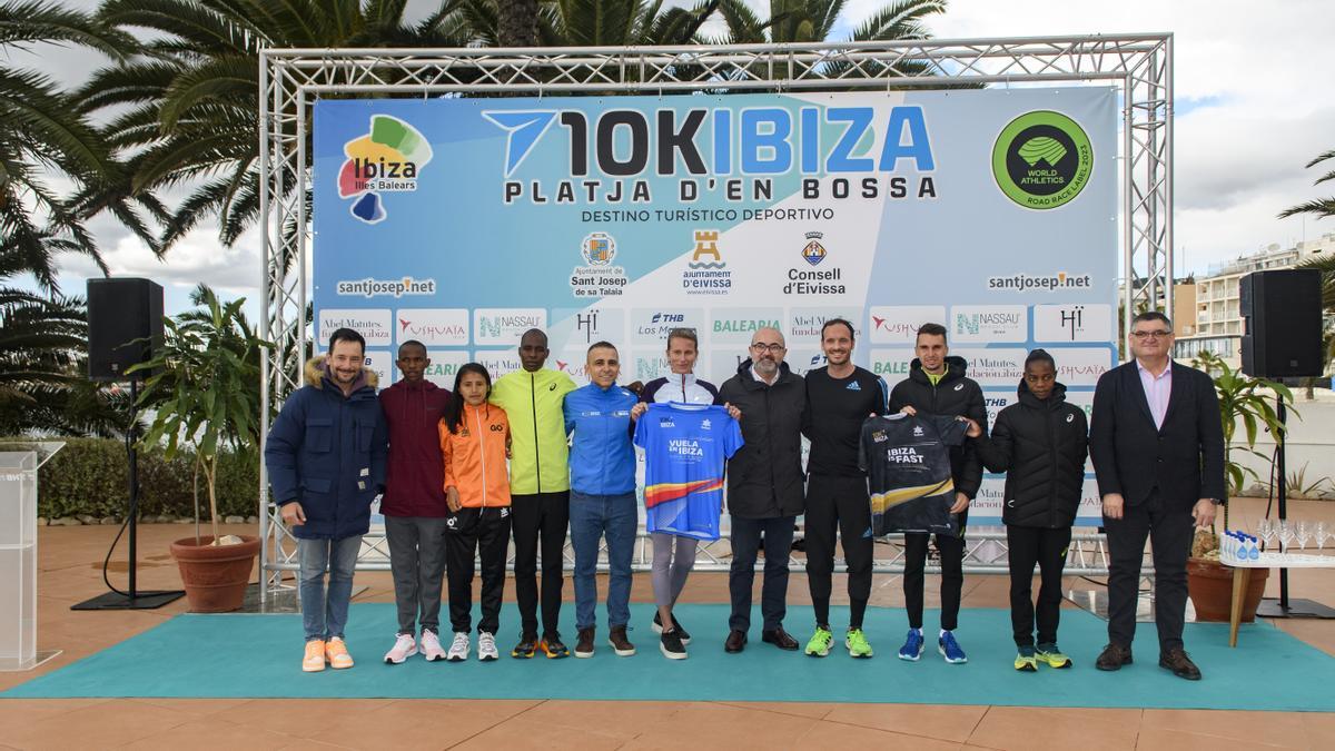 Imagen del acto de presentación del 10K Ibiza-Platja d'en Bossa 2023.