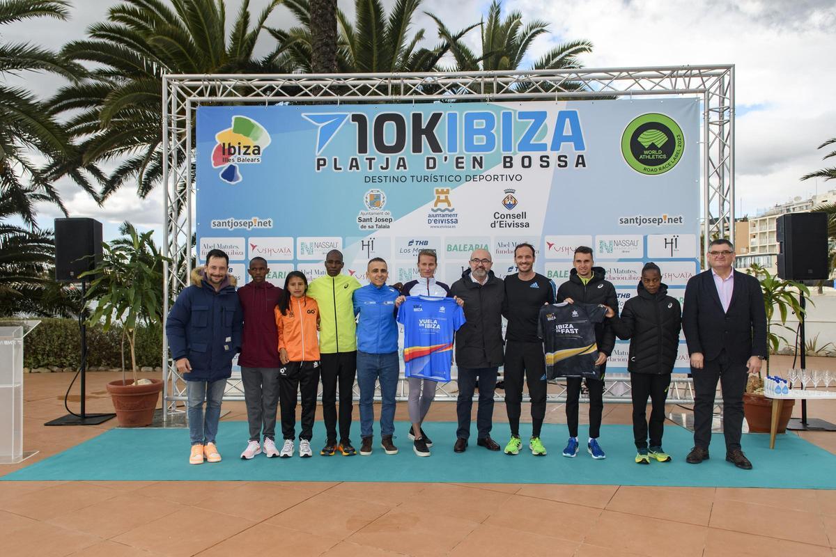 Imagen del acto de presentación del 10K Ibiza-Platja d'en Bossa 2023.