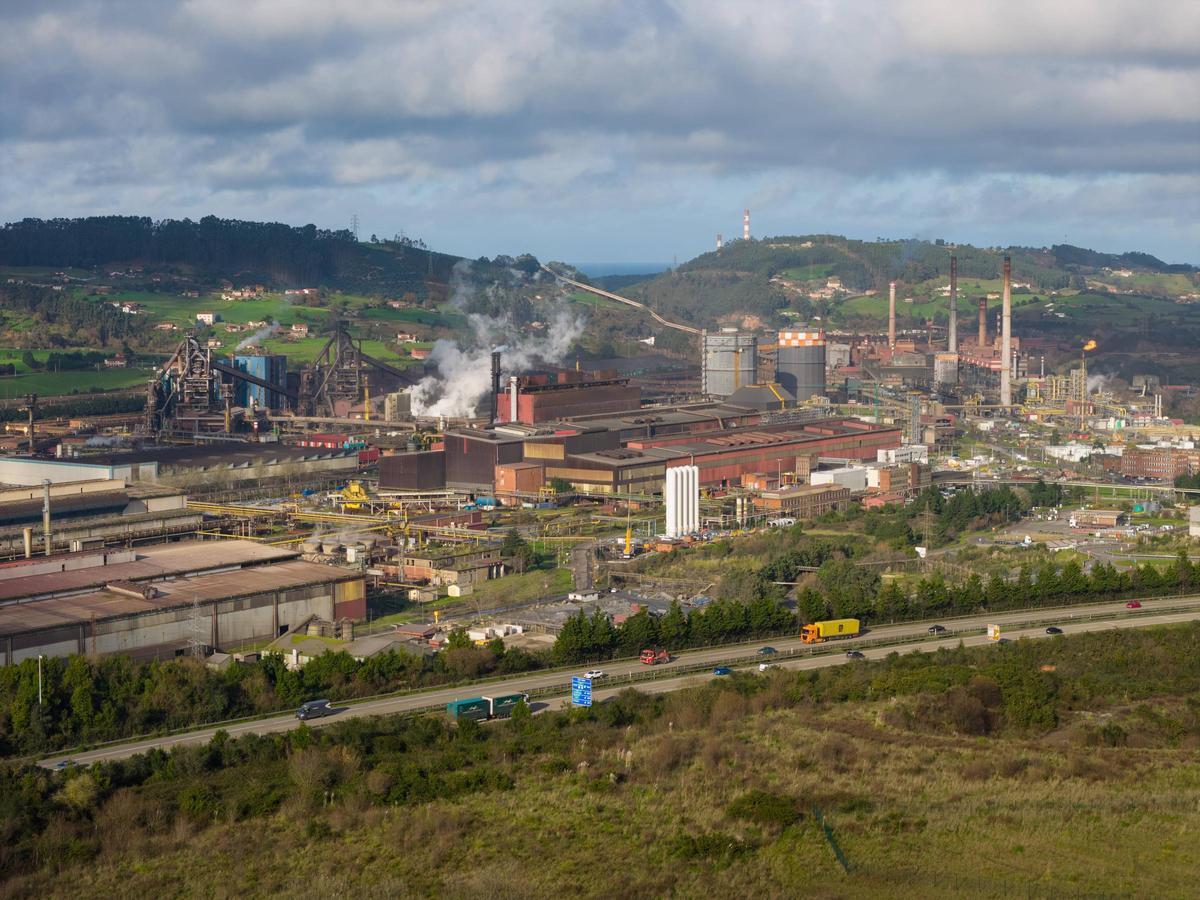 Instalaciones de ArcelorMittal en Veriña.