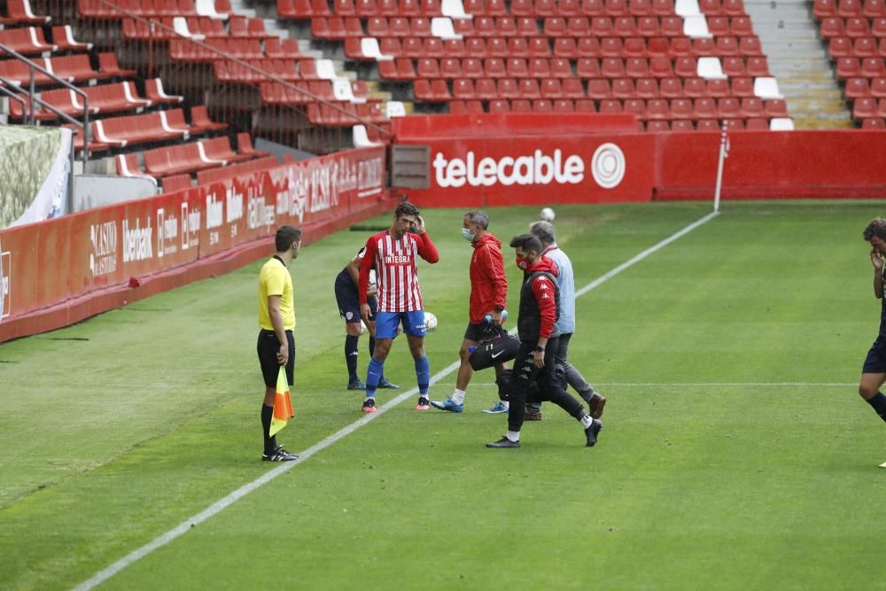 El partido entre el Sporting y el Lugo, en imágenes