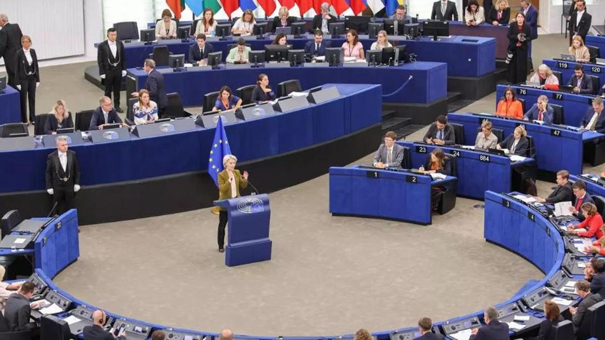 La presidenta de la Comisión Europea, Ursula Von der Leyen