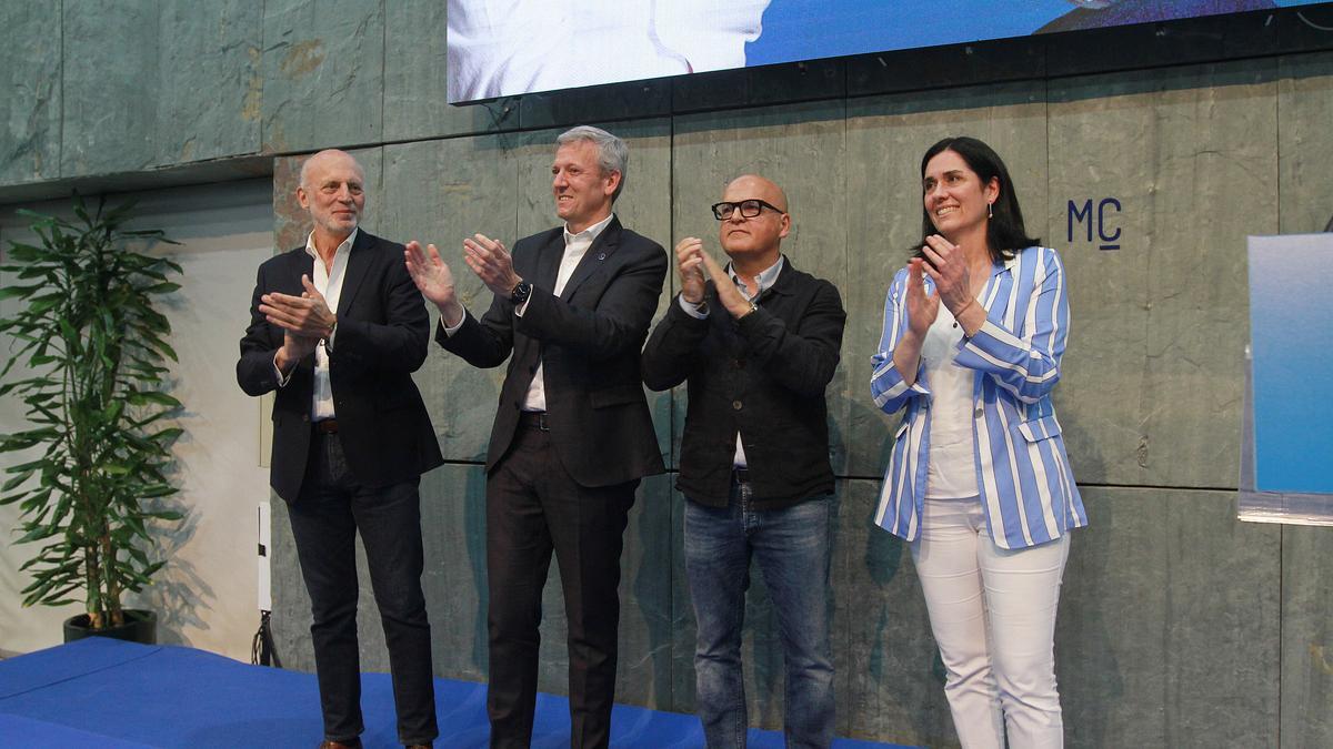 Manuel Cabezas, Alfonso Rueda, Manuel Baltar y Paula Prado.