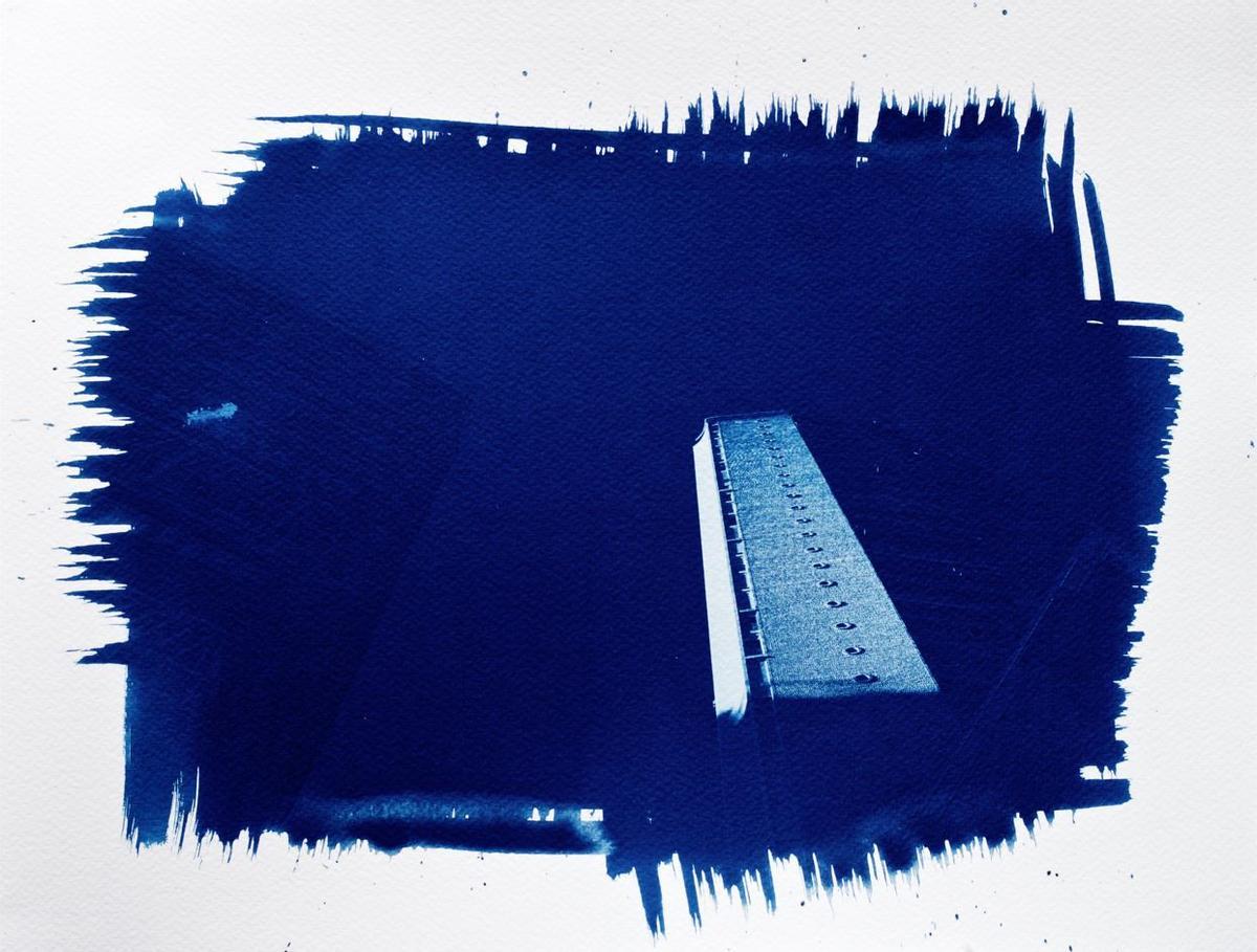 Otra de las cianotipias de la exposición