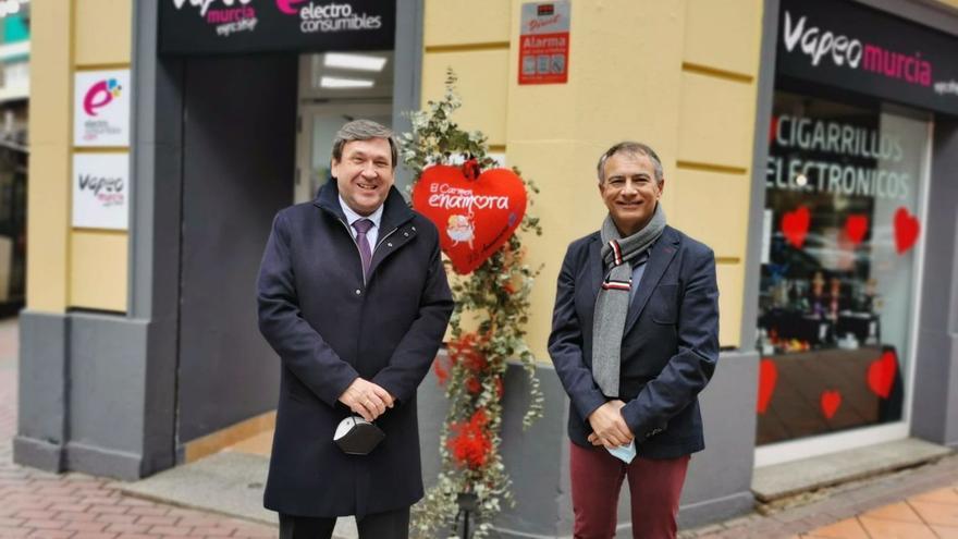 Campaña de los comerciantes en Murcia por San Valentín