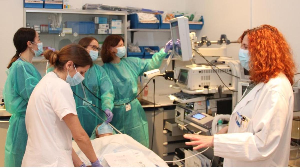 El Servicio de Neumología de un hospital español.