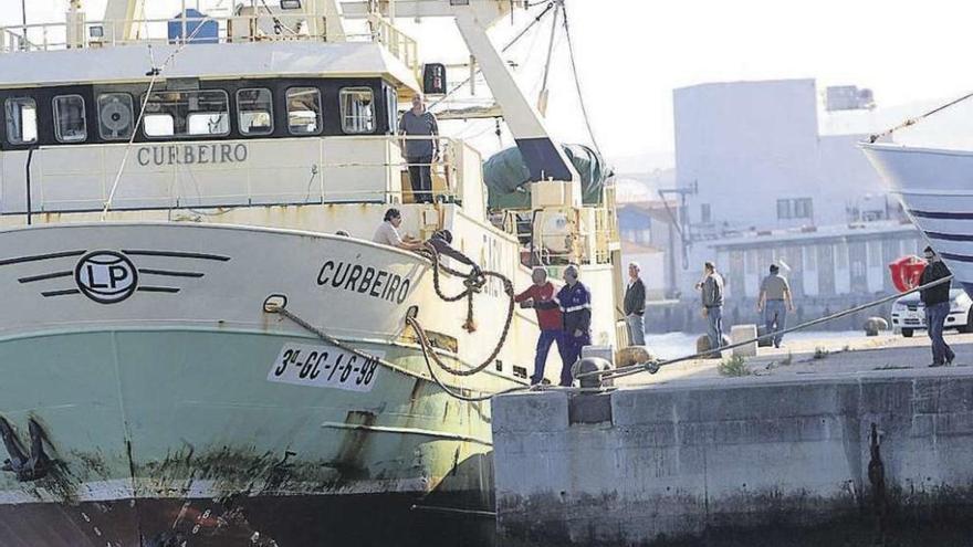 El &#039;Curbeiro&#039;, uno de los arrastreros que faenaban en Mauritania.