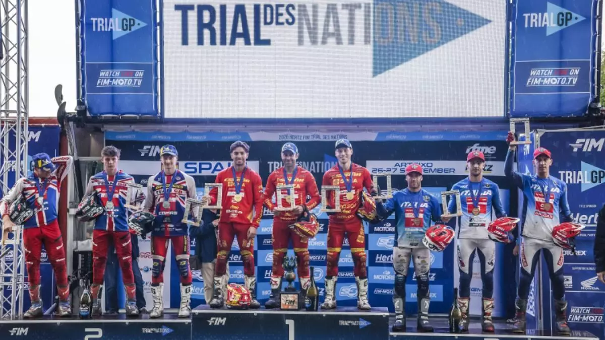 España se exhibe con tres podios en el Trial de las Naciones de Arteixo