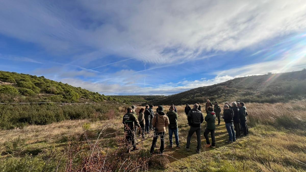 Vista de campo de técnicos de Medio Ambiente