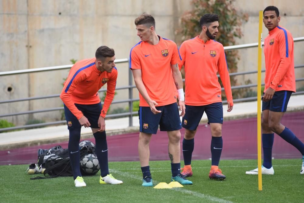 Entrenament del Barça juvenil