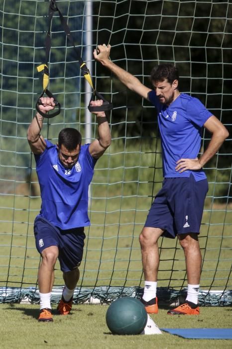 Entrenamiento del Oviedo en el Requexón