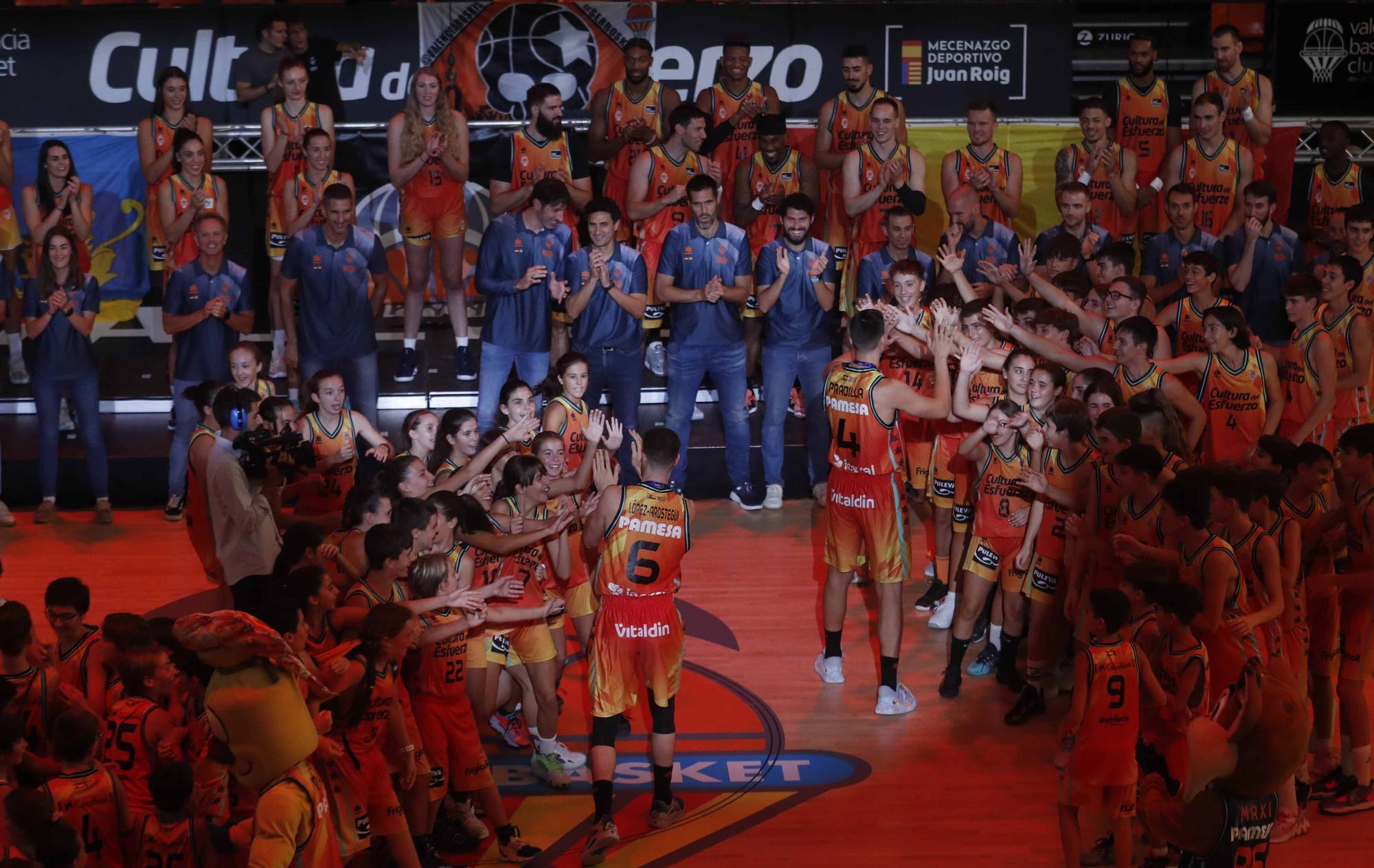 Presentación del Valencia Basket en La Fonteta