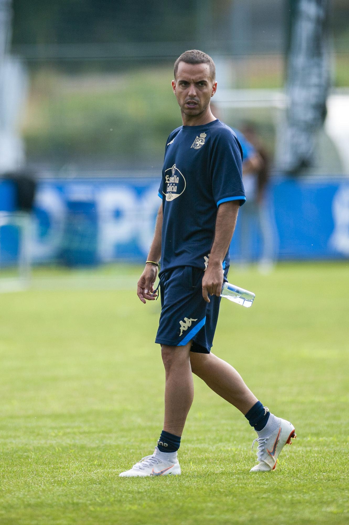 Héctor y Granero, al margen en el primer entrenamiento de la pretemporada del Dépor 2022-23