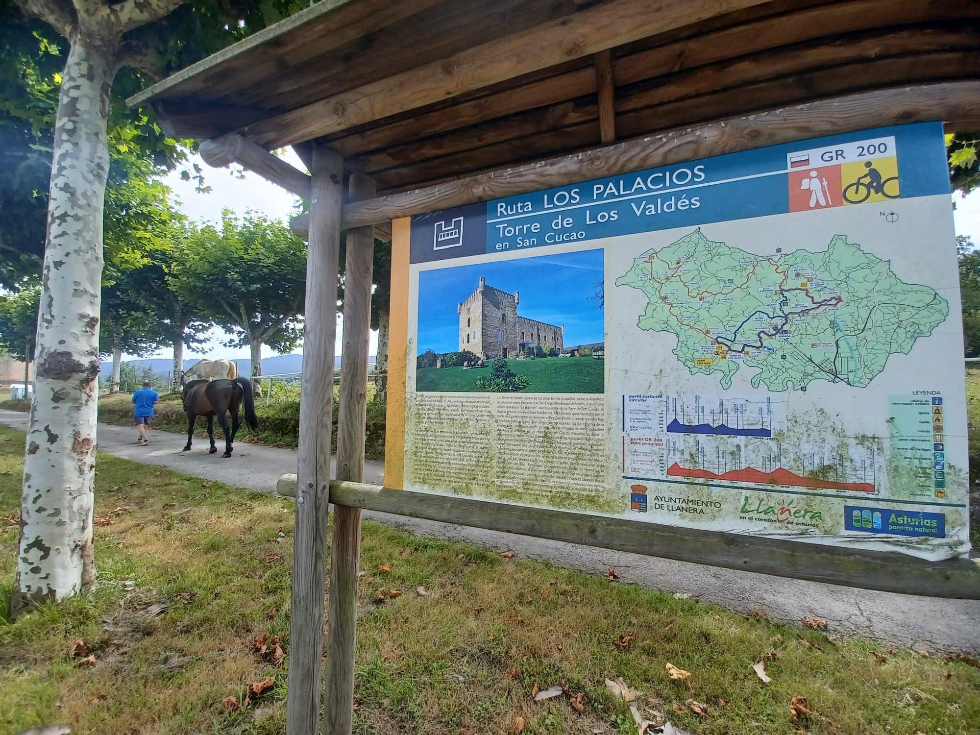 La ruta de los palacios de Llanera tiene un castillo: así es el tramo de San Cucao a Guyame que pasa por la Torre de los Valdés