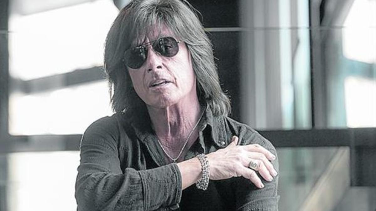 Joe Lynn Turner, fotografiado ayer en un hotel de Barcelona.