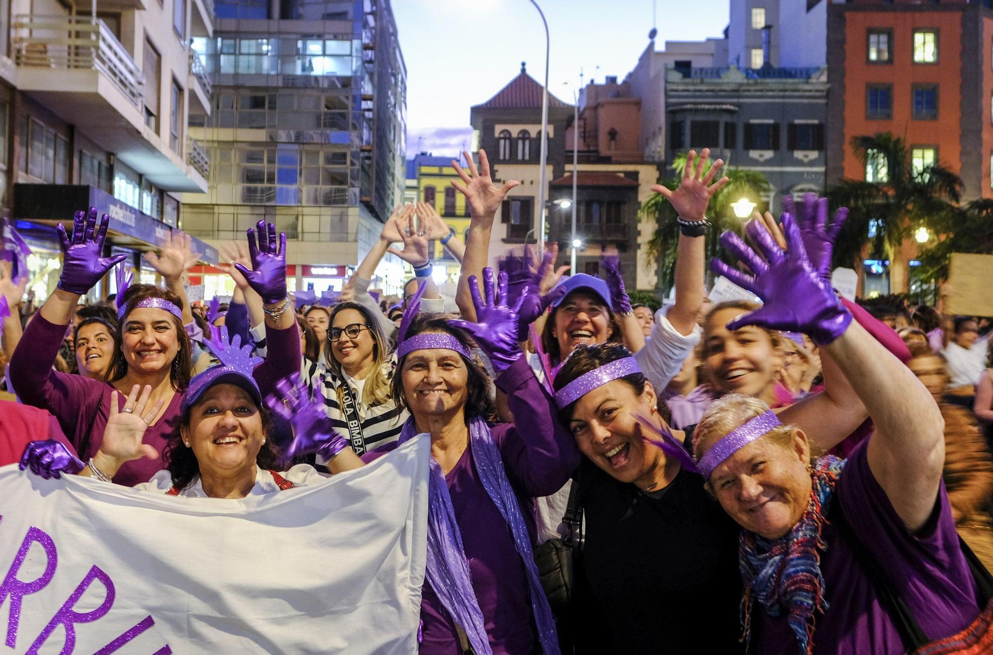 Manifestación por el 8M en Las Palmas de Gran Canaria