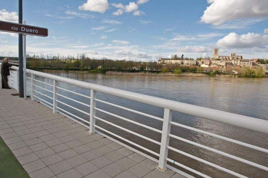 Crecida del río Duero a su paso por Zamora