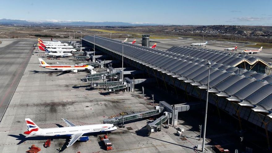 Aeropuerto de Barajas, en Madrid.