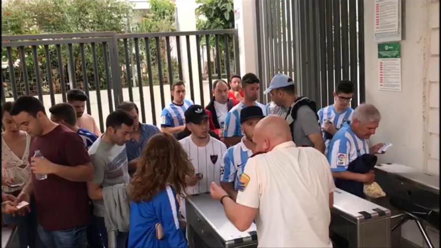 Graves incidencias para entrar a La Rosaleda