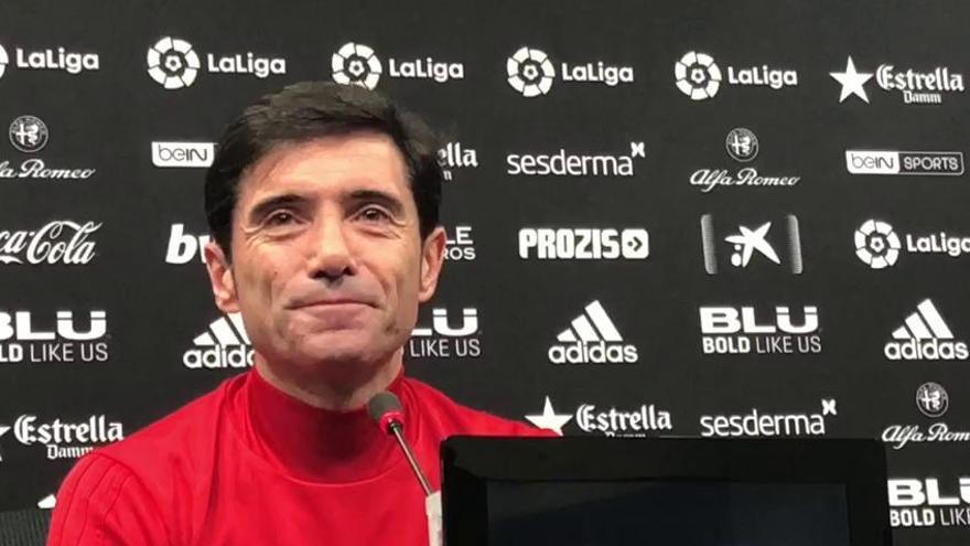 Marcelino: &quot;No firmo un empate ante el Sevilla&quot;