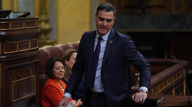 Pedro Sánchez, en el Congreso.