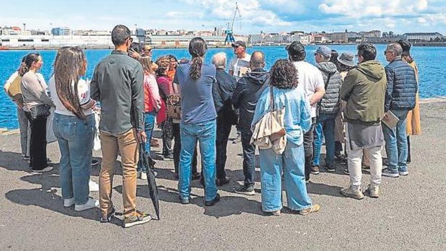 Primera jornada de las visitas al puerto de A Coruña con nuevas ubicaciones